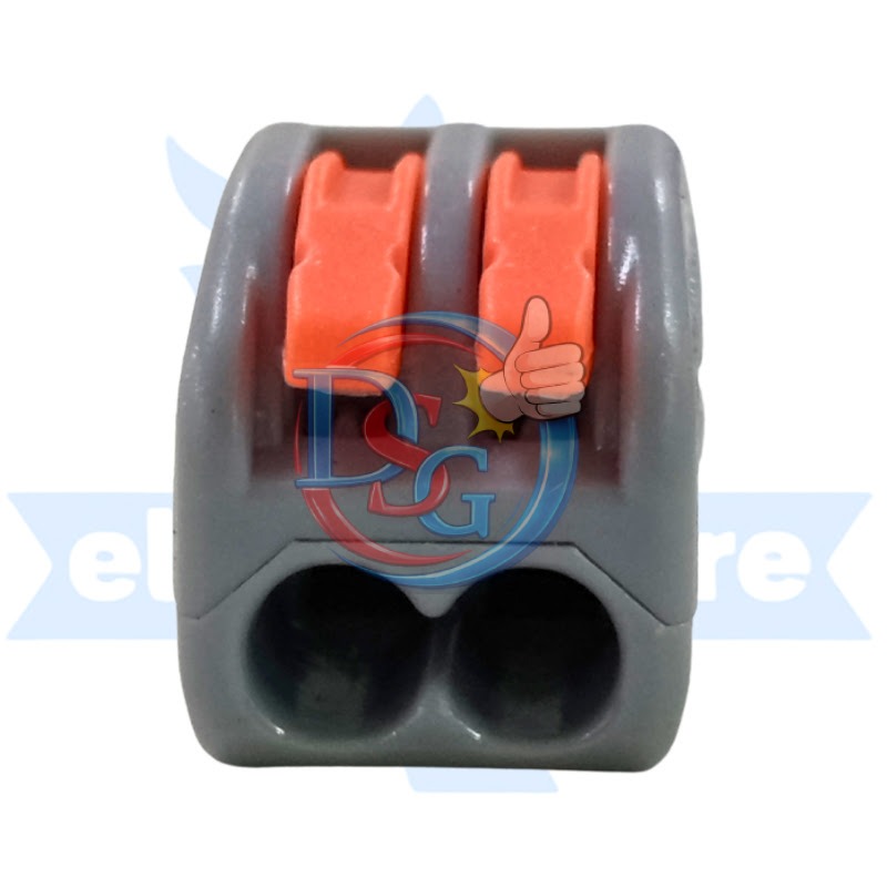 CONNECTOR [WAGO 2 BUTTON GREY] (1de6)