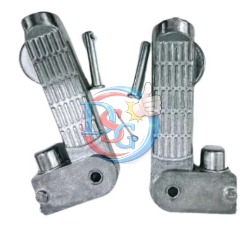 GENTS FOOTREST PUSH SILVER (05c4)