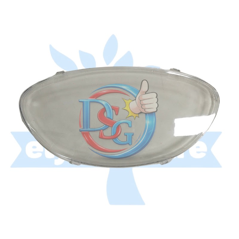 GLS COVER AMPER OVAL WHITE (1d86)