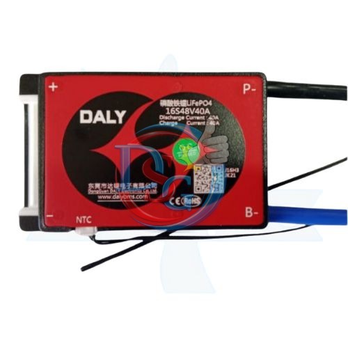 LFP 16S 40A SAME PORT W/P DALY BMS (24be)