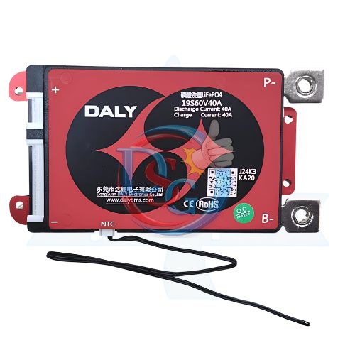 LFP 19S 40A SAME PORT W/P DALY BMS (24bf)