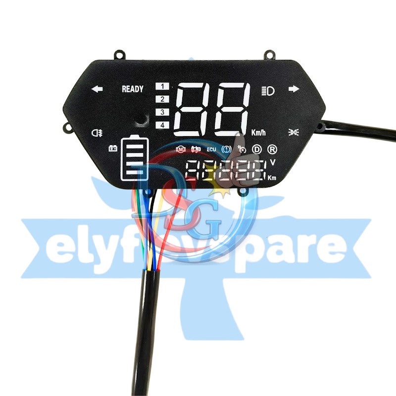 SPEEDOMETER SM51 METER DISPLAY (BLK) (02a1)