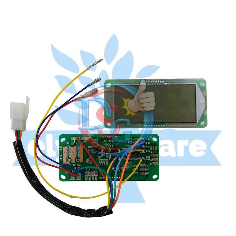 SPEEDOMETER SM52 LCD DISPLAY (YELLOW) (02ba)
